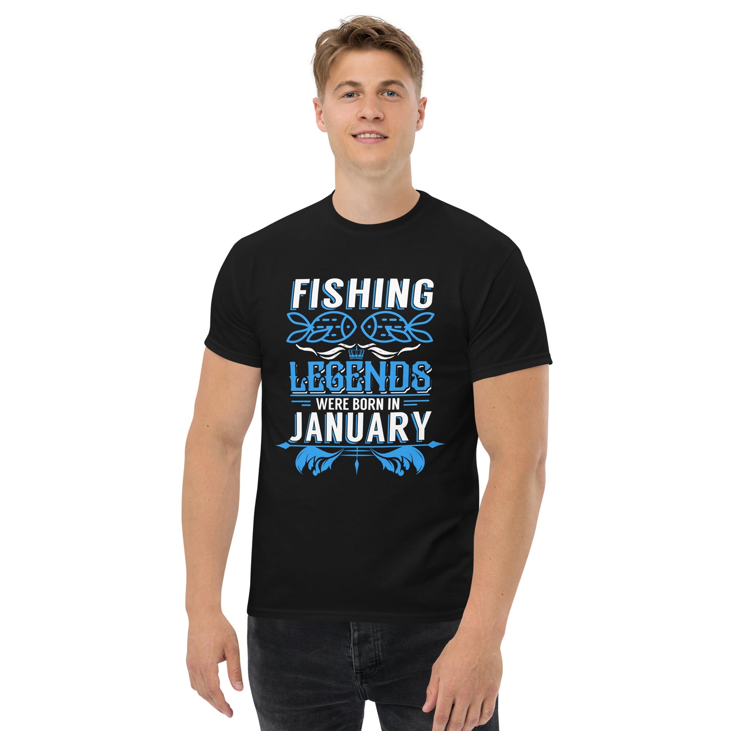 Fishing Legends Were Born In January T-Shirt