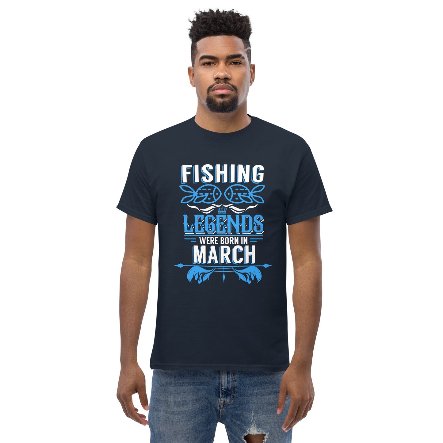 Fishing Legends Were Born In March T-Shirt