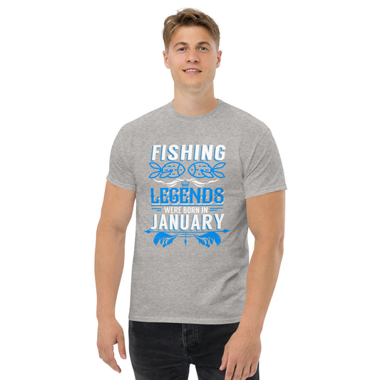 Fishing Legends Were Born In January T-Shirt