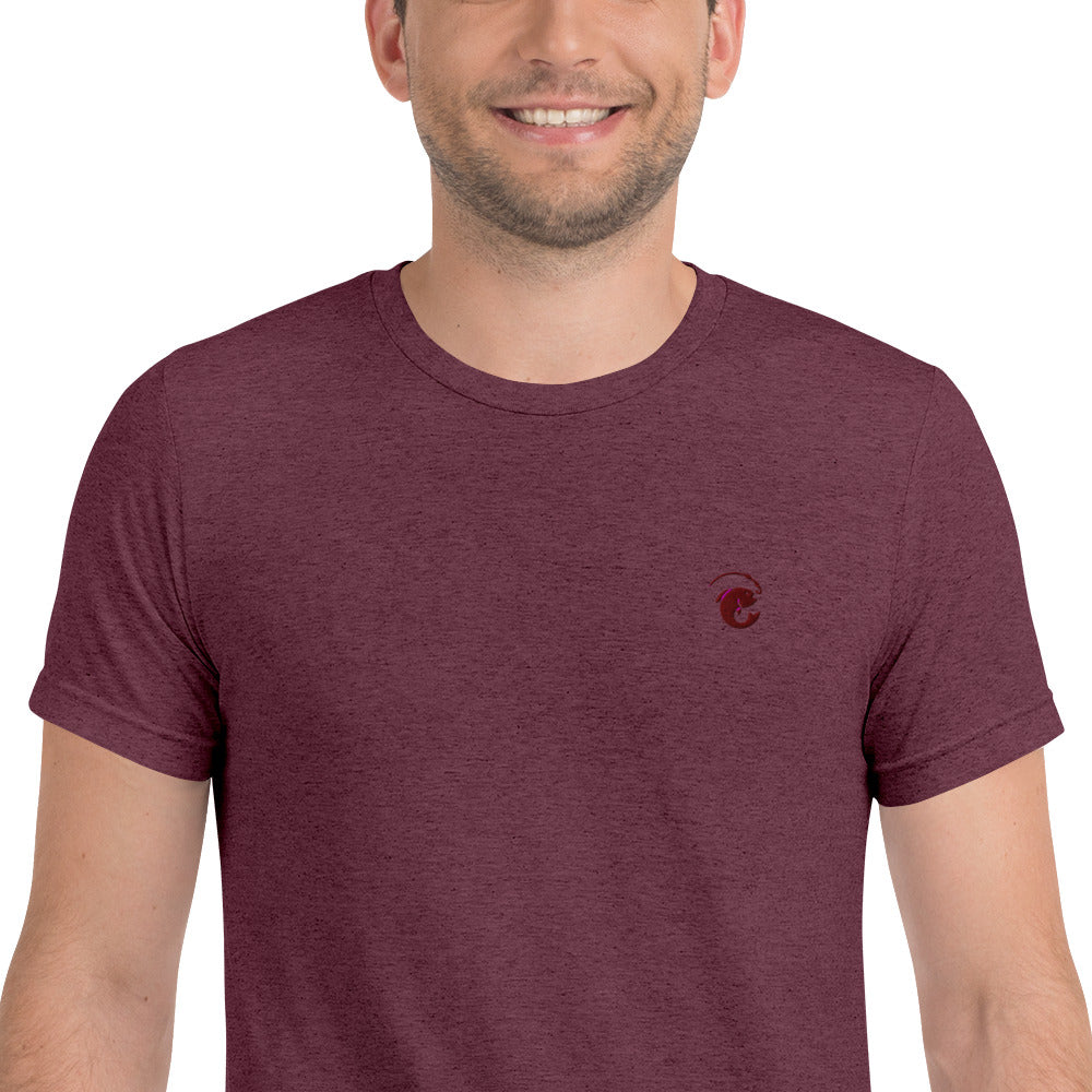 Fitted Durable Vintage T-Shirt - Maroon